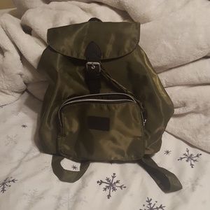 Army green backpack